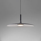White Metal Pendant Light Saucer Dome Shade Matte Finish Modern Kitchen Dining Room Home Decor - Stack & Clear 12