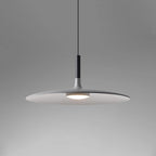 White Metal Pendant Light Saucer Dome Shade Matte Finish Modern Kitchen Dining Room Home Decor - Stack & Clear 14