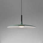 White Metal Pendant Light Saucer Dome Shade Matte Finish Modern Kitchen Dining Room Home Decor - Stack & Clear 15