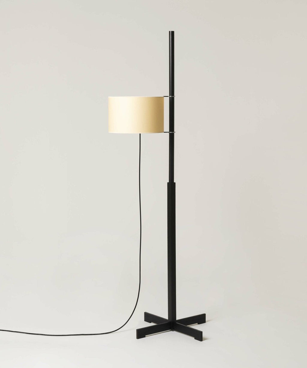 Wood Floor Lamp Adjustable Height LED Compatible 9