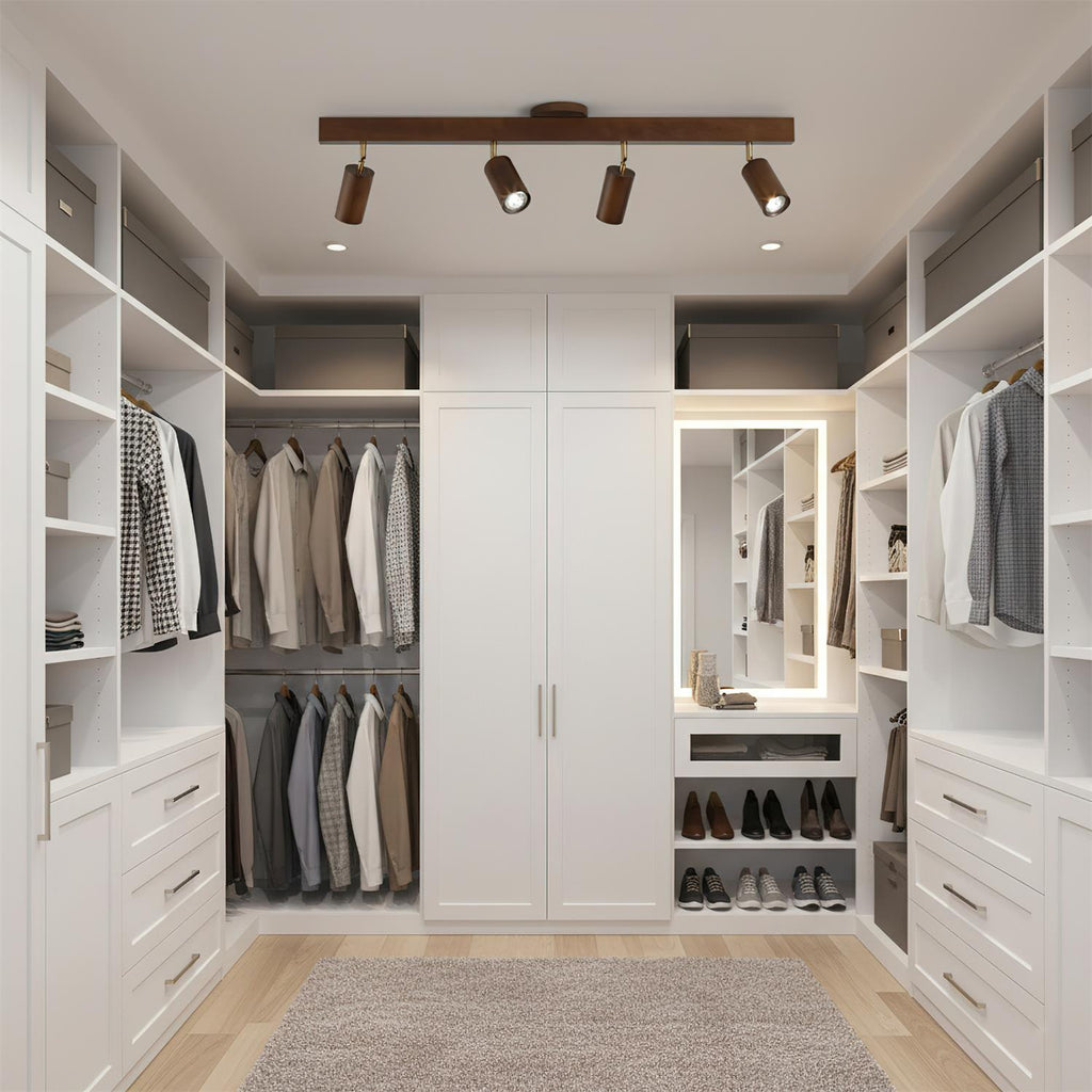 Wood LED Track Lighting Fixture – Rustic Design for Versatile Use 4