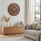 Wooden Wall Clock Silent Sweep Modern - Living Room 95