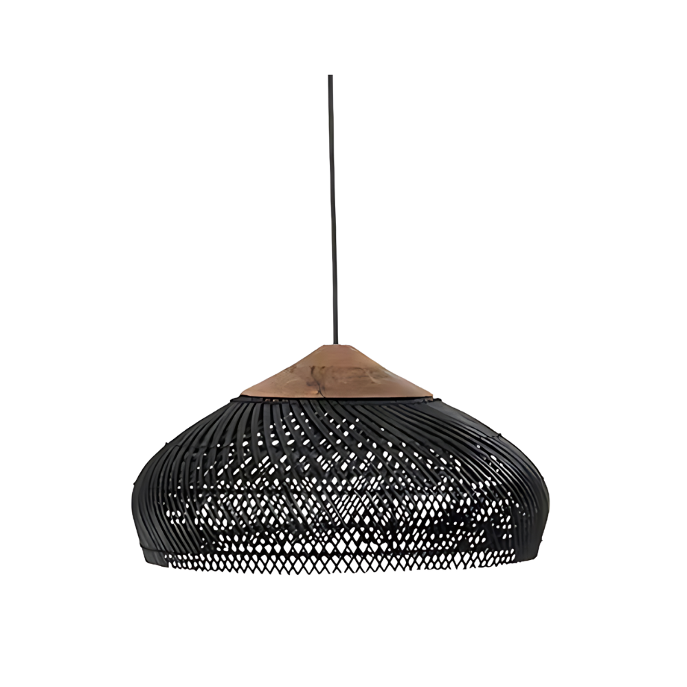 Woven Rattan Pendant Light - Adjustable Eco-Friendly Kitchen Hanging Light 0