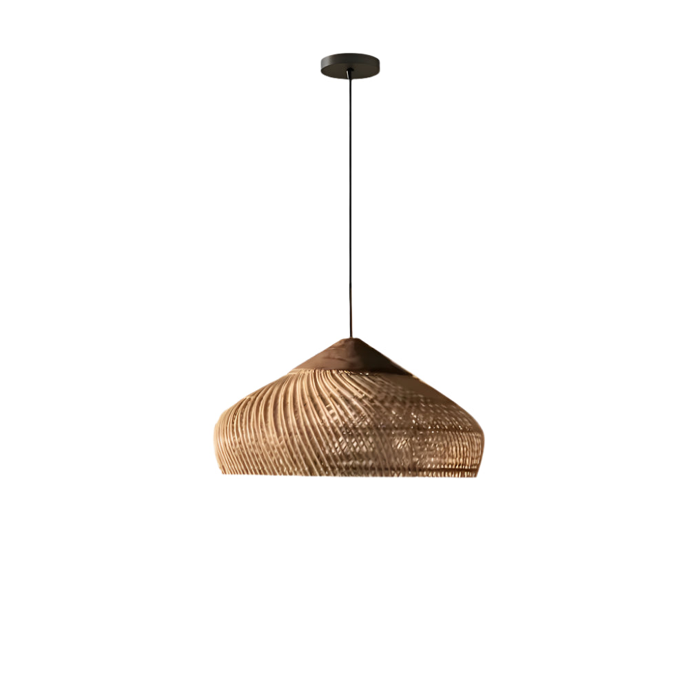 Woven Rattan Pendant Light - Adjustable Eco-Friendly Kitchen Hanging Light 9