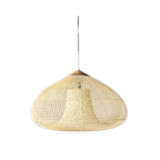 Woven Rattan Pendant Light Fixture – Bohemian Kitchen Hanging Lights 0