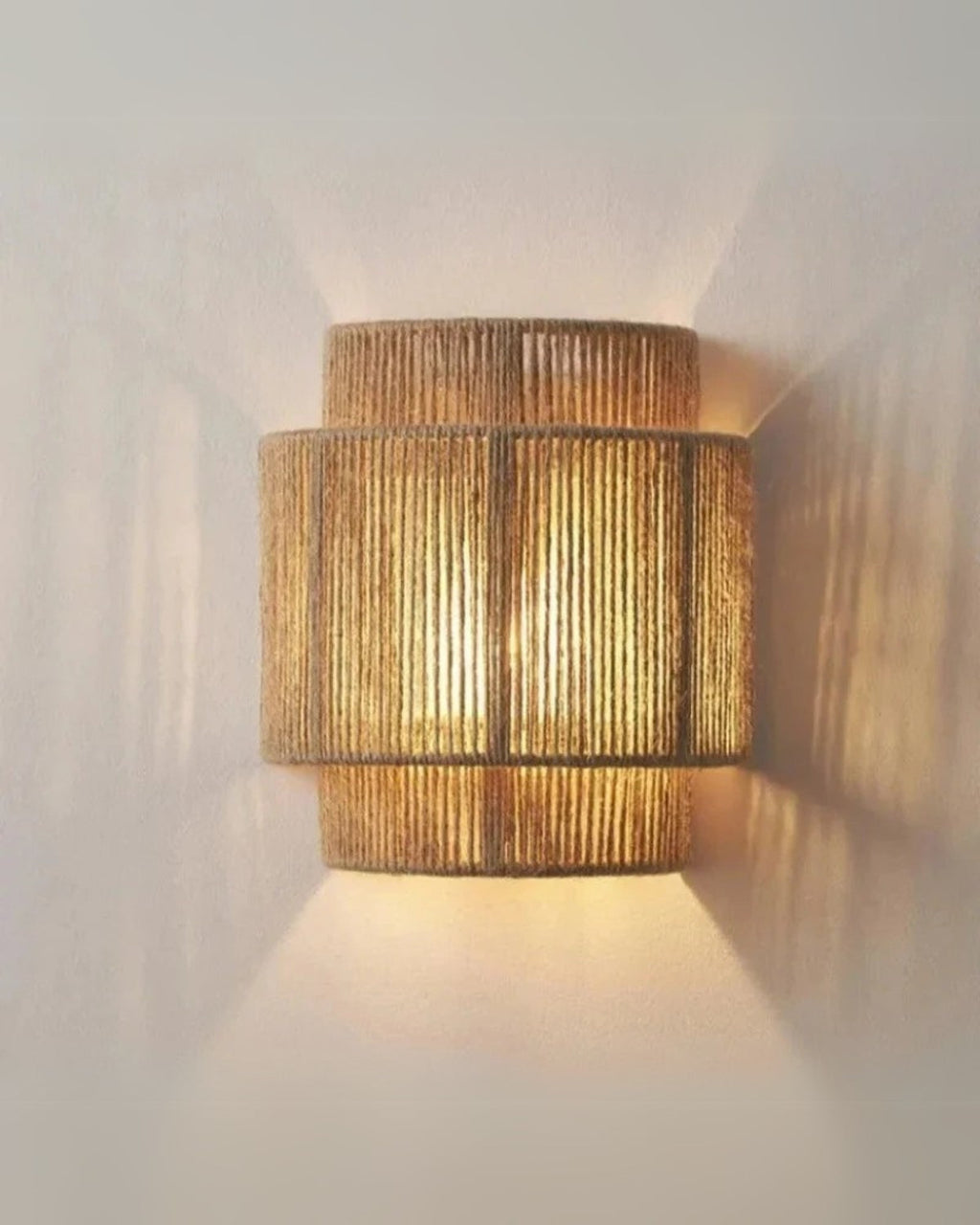 Woven Rope Wall Lamp – Natural Beige Sconce for Cozy Home Decor and Modern Style 6