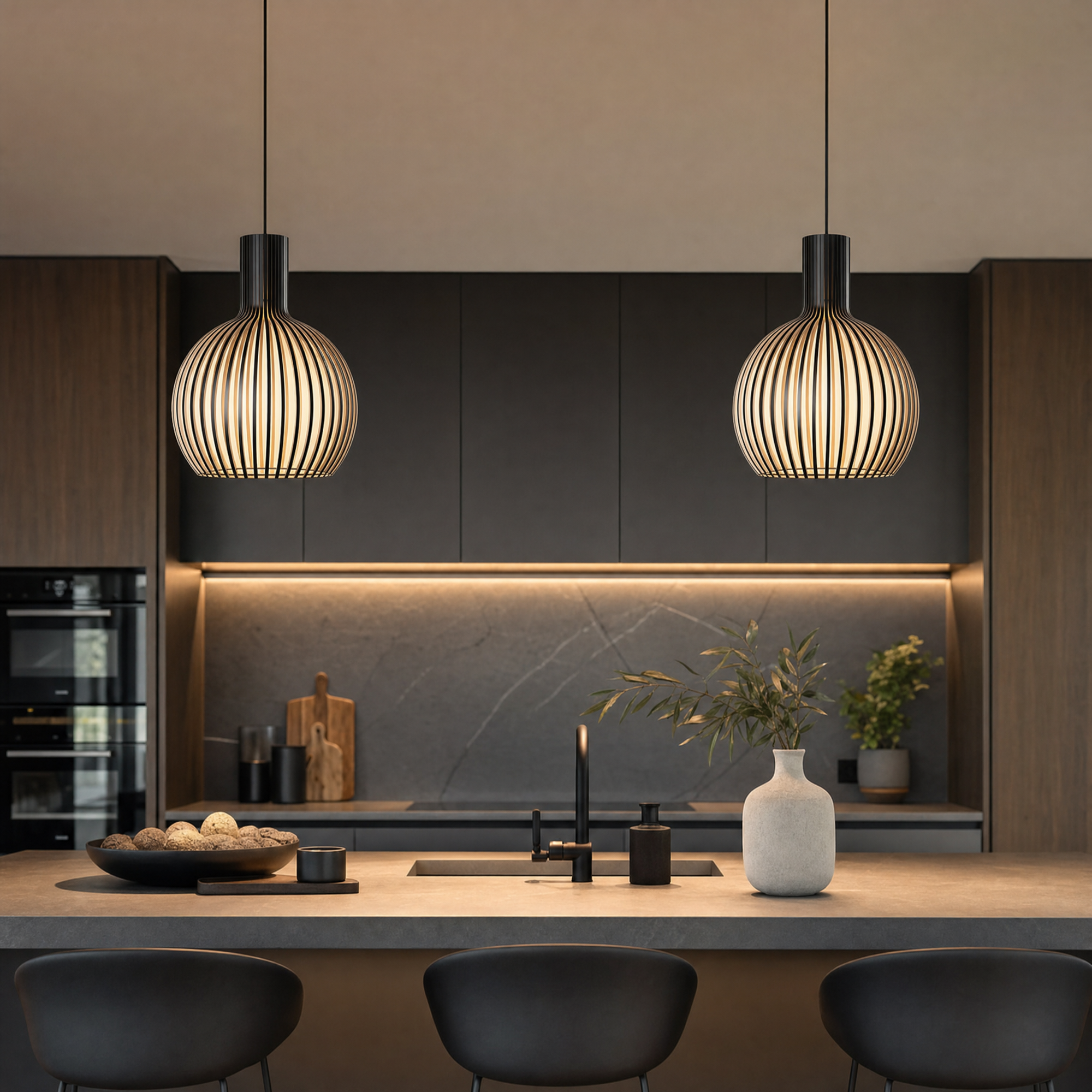 Minimalist Solid Wood Pendant Light Scandinavian Small Ceiling Lamp Home Decor Stack Clear 83